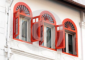 Three Open Ornamental Windows