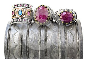 Three ottoman rings. photo