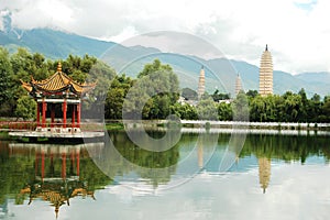 Three Pagodas in Dali photo