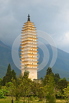 Three pagodas, Dali, Yunnan, China