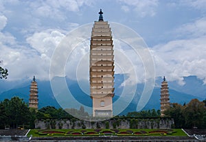 Three Pagodas, San Ta, Dali, Yunan, China