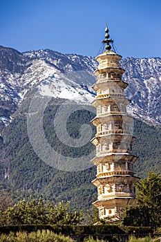 three pagodas temple of Dali Yunnan