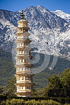 Three pagodas temple of Dali yunnan of Chian