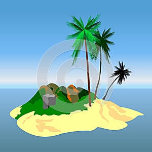 Three palm island
