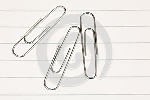 Three paper clips