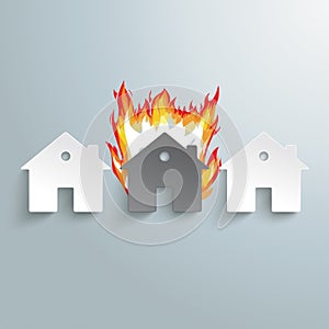 Three Paper Houses Fire PiAd