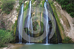 Three parallel stream running down