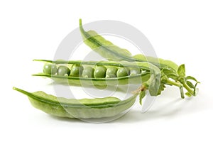 Three pea pods