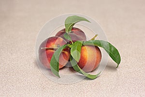 Three peach Fruits