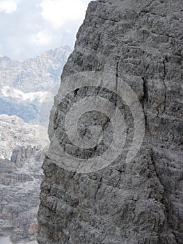 Three peaks of Lavaredo - descending ovest peak