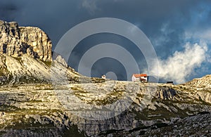 Three peaks. National Park Tre Cime di Lavaredo. Dolomites, South Tyrol, Italy