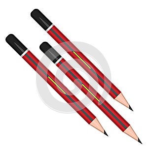 Three pencils, icon