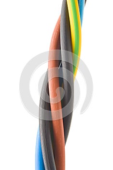 Three-phase electric cable