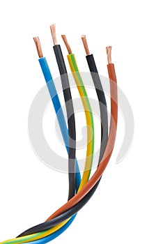 Three-phase electric cable