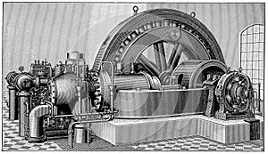 Three-phase gas dynamo.