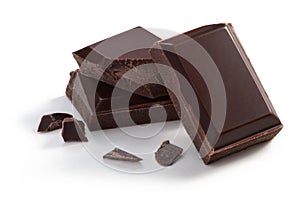 Three pieces of Chocolate photo