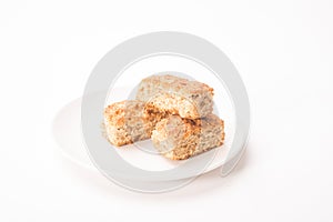 Three pieces of rusks
