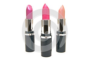 Three Pink Lipsticks