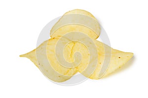 Three potato chips