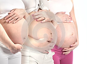 Three pregnancy woman