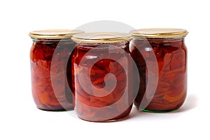 Three preserve of quince jam