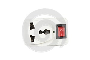 Three prong electrical power outlet