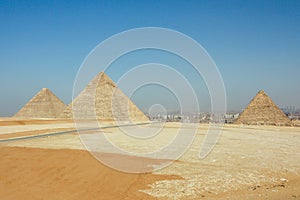 The three Pyramids of Gizeh
