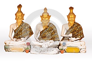 Three recluse statue in temple