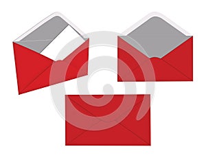 Three red envelope