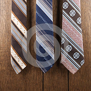 Three retro ties.