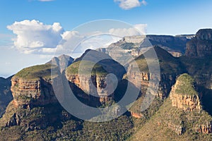 The Three Rondavels view, South Africa