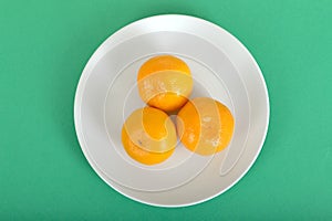 Three Satsumas on a Plate