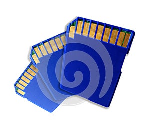 Three SD memory cards photo
