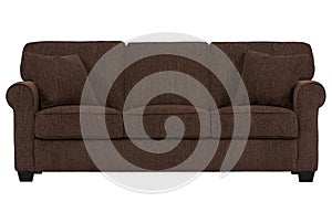 Three seat sofa in brown colour