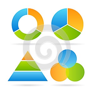 Three segment diagram photo