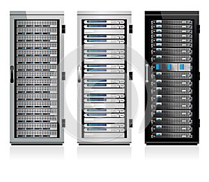 Three Servers - Server in Cabinets
