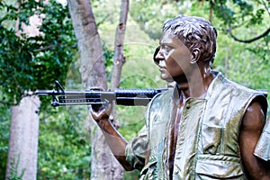 The Three Servicemen Memorial commemorating the Vietnam War in W