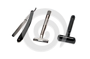 Three shavers razor