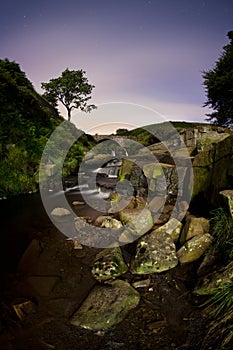 Three shires head waterfall