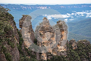 The Three Sister an iconic rock formation of Blue mountains national park, New south wales, Australia.