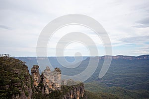 Three sisters in blue mountain