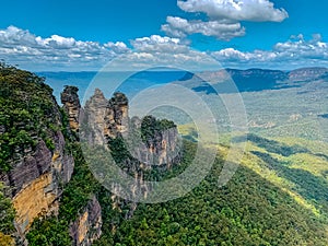 Three Sisters in the Blue Mountains of New South Wales, Australia