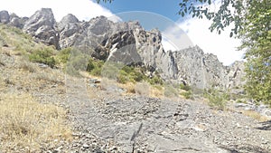 Three Sisters` Canyon Trail Outcrops