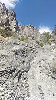 Three Sisters` Canyon Trail Outcrops