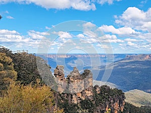 The Three Sisters From Echo Point Katoomba in the Blue Mountains Australia