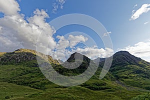 The three sisters, Glencoe Valley, The Highlands, Scotland