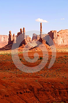 Three Sisters inside Monument Valley