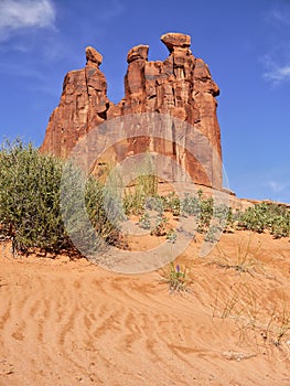 Three Sisters rock