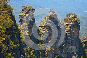 The Three Sisters  in the Blue mountains, Australia photo