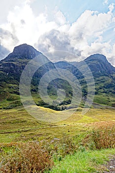 Three Sisters viewpoint - Scottish Highlands - Glencoe, Scotland